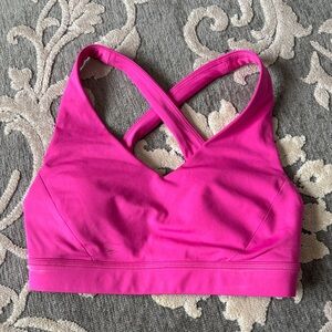 Luluemon Pink Women's Cross-Back Sports Bra - Sz 4